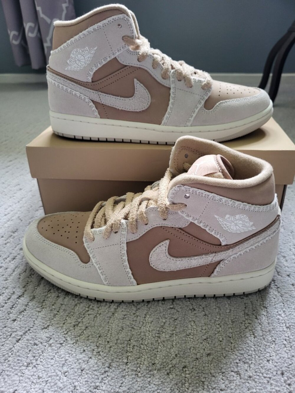 Size 10W / 8.5M - Jordan 1 Mid SE Cozy Girl (W) -  HV4269-200 - AUTHENTIC NEW!!